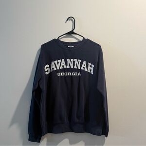 Savannah Georgia Navy Sweatshirt